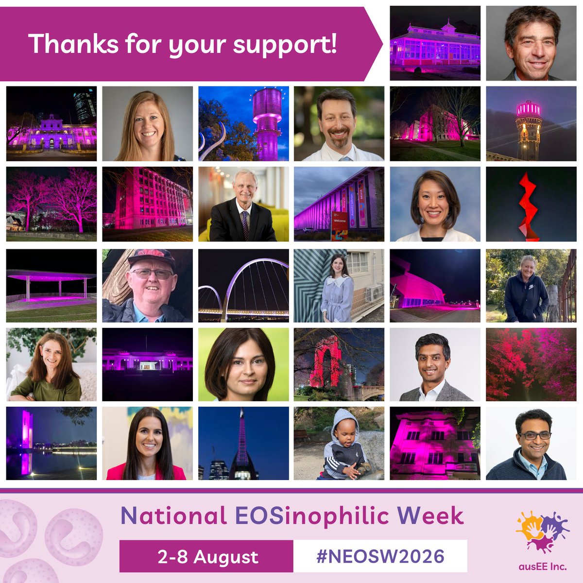 ausEEorg's tweet photo. Thank you to everyone who took part in #NEOSW2026! ๐
Together, we raised awareness of eosinophil-associated diseases, shared stories and education, and raised funds for research.
Missed some of the week? Catch up at https://t.co/Lqbcq8im8f
Thanks for your support!
#EOSaware https://t.co/4VhITHpohX
