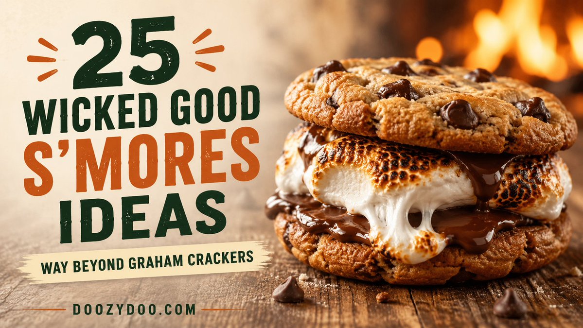 doozydoo's tweet photo. Graham crackers had a good run. 🔥🍫
Here are 25 wicked good s’mores made with cookies, doughnuts, brownies, peanut butter cups and more:
👉 https://t.co/sBbfrU6AXE
#Smores #DoozyDelish #DOOZYDOO https://t.co/ITJ92c64dS