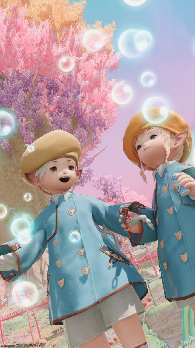 milidxi's tweet photo. #FF14 #おはララ
また遊園地に遊びに来たじょ～🐷🐱🫧
こねちゃんの園児服
ずっと可愛いなって思ってたけど
本気で調べてみたら
普通にマケボで400ギルで買えたｗ https://t.co/zeYeyODcNm