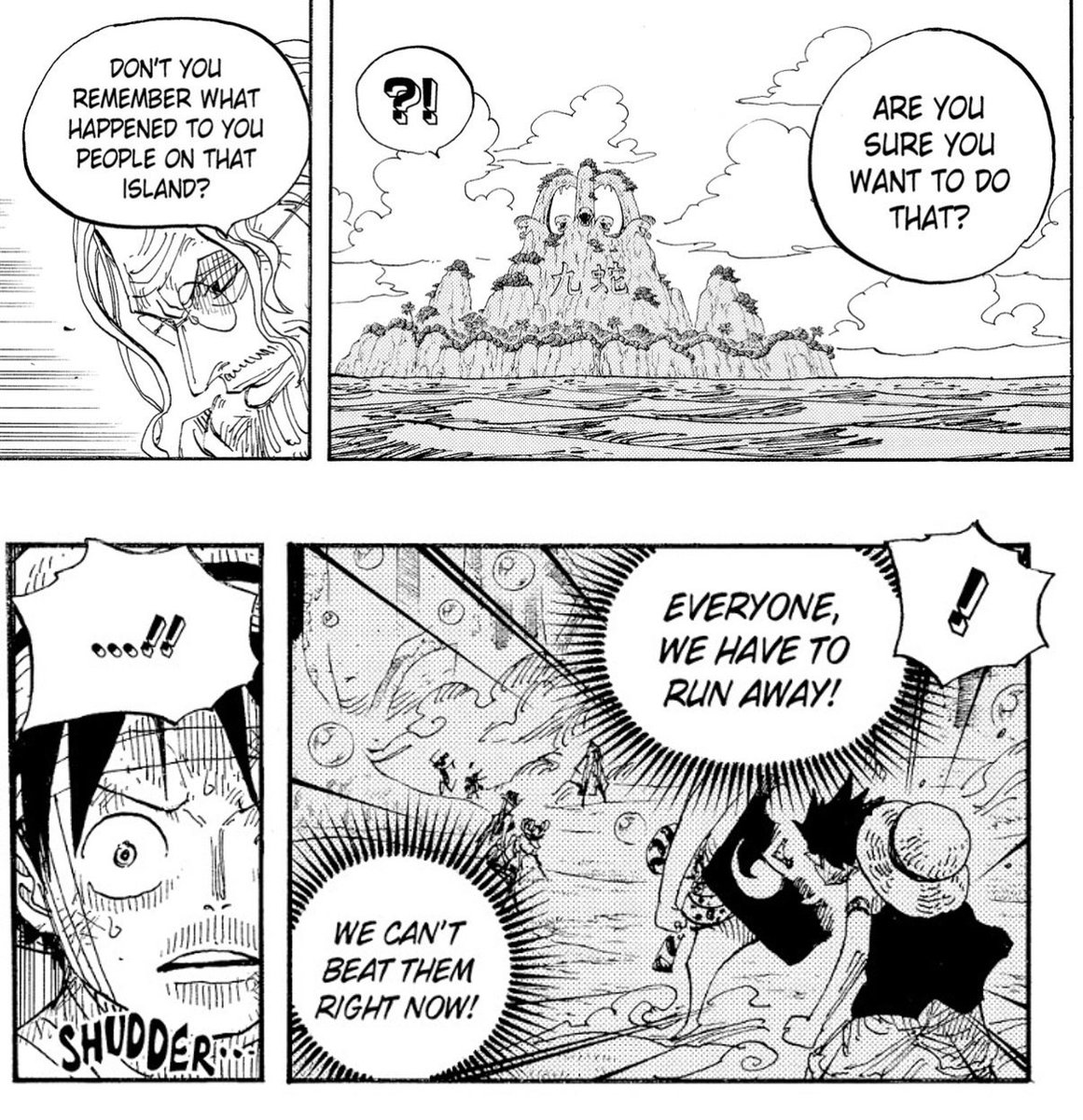 TheKaizokuGari's tweet photo. #حرق_ون_بيس || #ONEPIECE1190 

"ما أشبه اليوم بالبارحة"!

في هذا الفصل، يعيدنا سؤال غابان إلى الأذهان سؤال رايلي التاريخي للوفي قبل تقديمه لمقترح التوقف لسنتين للتدريب. 

اللافت أن ردة فعل لوفي تكاد تكون متطابقة تَمامًا مع تلك اللحظة المفصلية. لوفي، الذي ليس بغريب عن ألم فقدان الرفاق، يدرك الآن بشكل أعمق عواقب ضعفه وما يترتب عليها من مآسٍ. هذه اللحظة، بلا شك، ستكون نقطة تحول حاسمة في مسيرته، توازي في أهميتها تأثير قرار التوقف لسنتين في السابق.