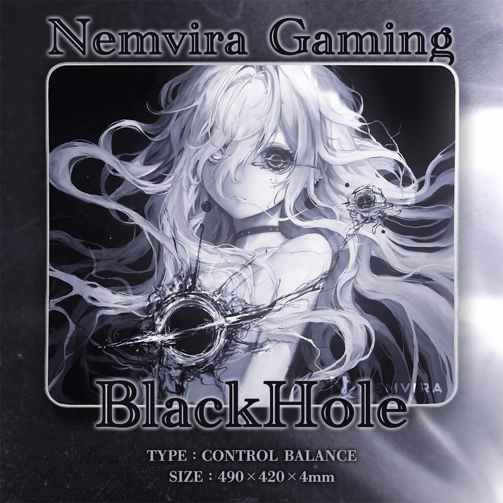 Rabbit0_r's tweet photo. 【 再入荷🎉】
大人気ゲーミングマウスパッド
Nemvira Gaming「BlackHole」

お待たせしました！
大人気製品が再びRabbit0 Storeに登場✨

￥5,980-

✅490 × 420 × 4mm
✅コントロールバランス

ダークファンタジーを感じさせる
重厚なデザインがデスクに圧倒的な存在感を与えます https://t.co/d8aQt2X5ct