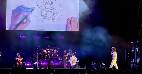 mazzeoantonio's tweet photo. Lelio Bonaccorso sul palco di #Caparezza, tra fumetti e impegno sociale #stopthegenocideingaza🇵🇸 #noponte
A #Catania il disegnatore siciliano rivela i suoi nuovi progetti: due pubblicazioni su #Gaza (una con Antonio Mazzeo, la fiaba "Mi chiamo #Handalino") https://t.co/GkH9tqBvBe https://t.co/2tsE9aMZe5