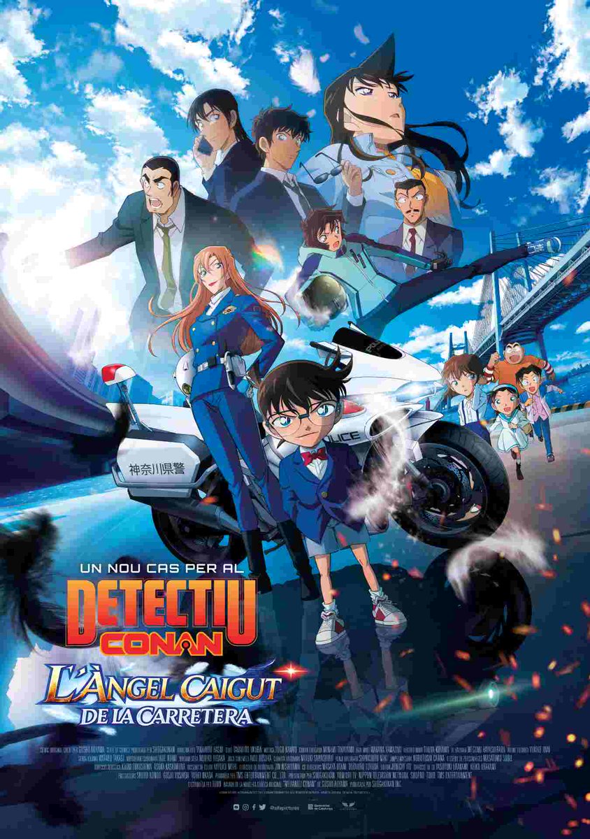 audiovisual_cat's tweet photo. L'11 de setembre arriba un nou cas per al detectiu Conan: 'L'ÀNGEL CAIGUT DE LA CARRETERA' 🎬

Qui pilota la moto 🏍️ que està sembrant el caos a la prefectura de Kanagawa?

Ja en teniu el cartell  a #CinemaEnCatalà ⤵️
I el tràiler el rebrem aviat‼️

https://t.co/pBpNoUq1u9 https://t.co/LVt3jRjVSu