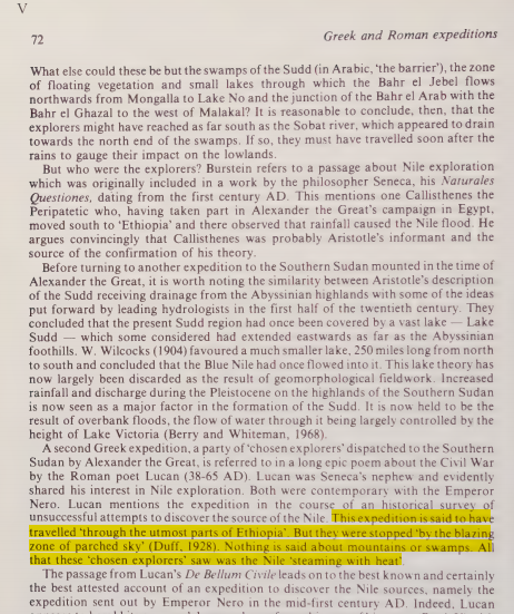 rhaplord's tweet photo. The Greeks may have also travelled up the Nile nearly 400 years before the Romans

In both cases, travelling through Kush's territory
(There's a bit more direct evidence for this, since a few of the Meroitic buildings have Greek mason's marks) https://t.co/f7vci3EVmn
