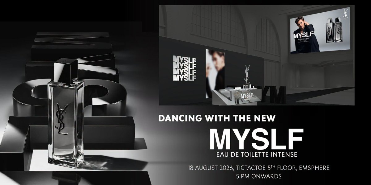 INN__OFFICIAL's tweet photo. LET’S DANCE WITH THE NEW MYSLF EDT INTENSE 🖤​

ร่วมปลดปล่อยความเป็นคุณ พร้อมสัมผัสความหอมครั้งใหม่ไปกับ MYSLF EAU DE TOILETTE INTENSE น้ำหอมผู้ชายกลิ่นใหม่ล่าสุดจาก YSL Beauty ในแนวกลิ่น Woody Skin Musk ที่สะท้อนเอกลักษณ์ความเย้ายวนในแบบ Skin scent​

พบกับ อิน จักราสินธุ์, องศา ธีธัช ในงาน DANCING WITH THE NEW MYSLF EDT INTENSE ​

ในวันที่ 18 สิงหาคม 2569 ตั้งแต่เวลา 17.00 น. เป็นต้นไป ​
📍 TICTACTOE, EMSPHERE ชั้น 5​

📝 FAN ZONE REGISTRATION​
เปิดลงทะเบียนพื้นที่สำหรับแฟนคลับในวันที่ 11 สิงหาคม 2569 โปรดติดตามรายละเอียดเพิ่มเติมเร็ว ๆ นี้​

หมายเหตุ: เนื่องจากพื้นที่ภายในงานมีจำนวนจำกัด แฟน ๆ สามารถมาร่วมให้กำลังใจและพบกับศิลปินได้บริเวณรอบพื้นที่จัดงาน พร้อมรับชมภาพบรรยากาศสดผ่านจอ LED​

รายละเอียดเพิ่มเติม: https://t.co/Dffg50xmcq

#YSLBeautyTH #MYSLF
#innjkrsn #ongsacelcius 
#InnOngsa #อินองศา