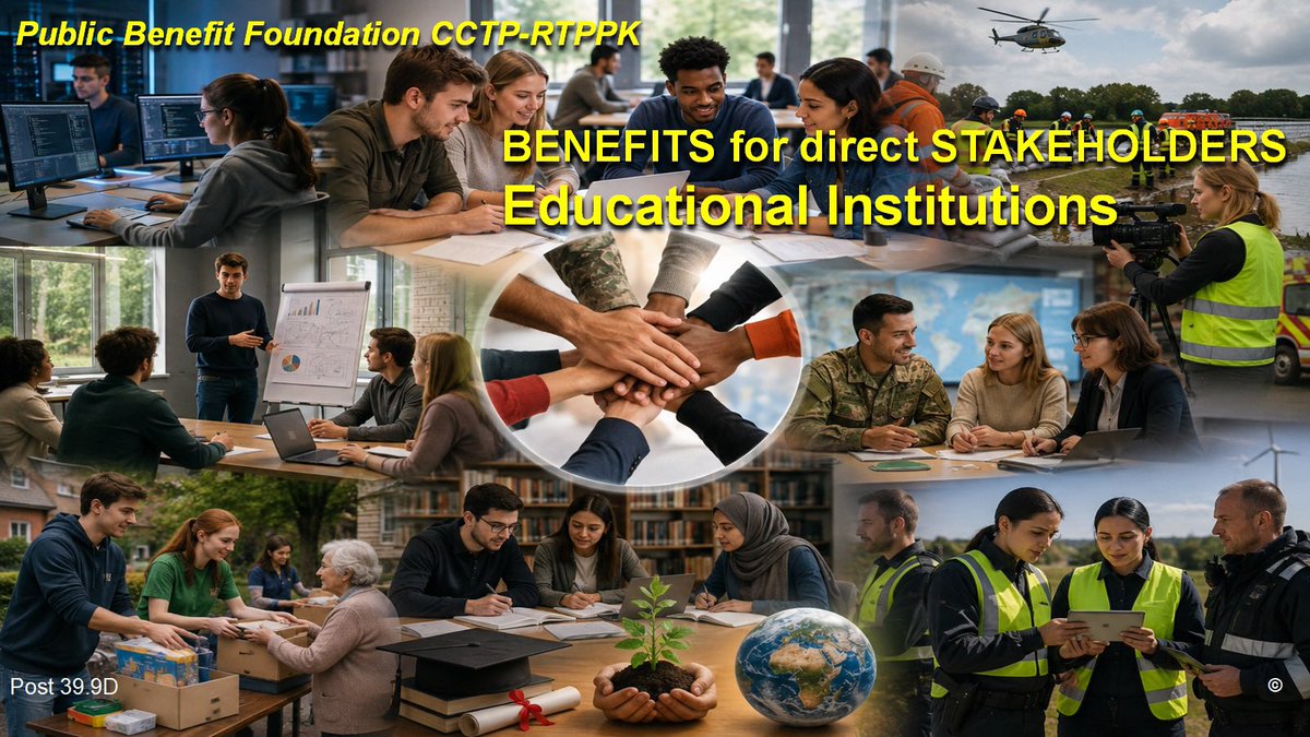 CastingInt's tweet photo. Post39.9D
PublicBenefitFoundationCCTP-RTPPK
BENEFITS4EducationalInstitutions

PartnershipsWithEducationalInstitutions
ProvideMeaningfulinternships
Research&amp;MultidisciplinaryLearning
StudentsStrengthenSocietalResilience
WhileGainingPracticalSkills
Prof.Networks&amp;CareerOpportunities https://t.co/1FewBjDYQf