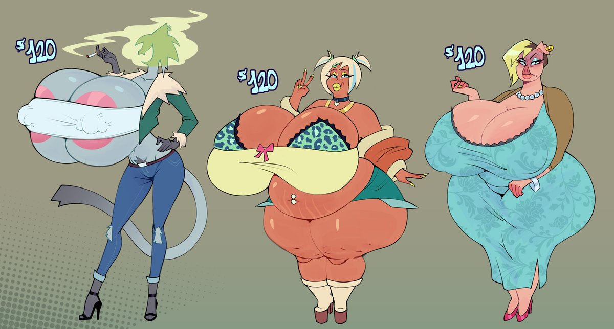 Bell_1609's tweet photo. NEW ADOPTALES ‼️ 
-Stray cat girl 
-Gyaru gilf 
-Pig lady 

DM if you're interested! https://t.co/nGc5LQoSFx