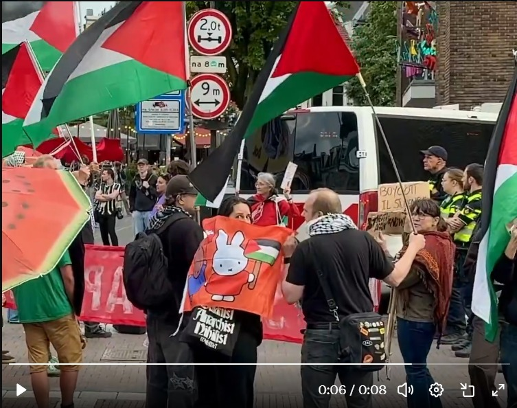 CarelBrendel's tweet photo. De aanvoerder van de geheimzinnige actiegroep Nijntje4Palestine blijkt niemand minder dan het Utrechtse PRO-, voorheen GroenLinks-, Statenlid Marjolein van Elteren. https://t.co/iZChc8Bmed