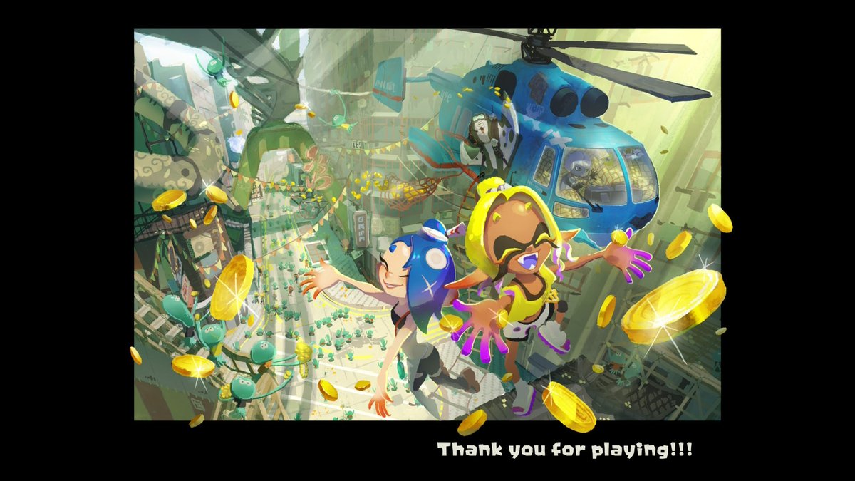 GamerN_yes's tweet photo. Finished Splatoon Raiders 100%. Wow what a fun game. Hope we will get DLC on lore about the King Salmonids in Salmon Run, plus just more fun levels. https://t.co/8HgiK0cJVC
