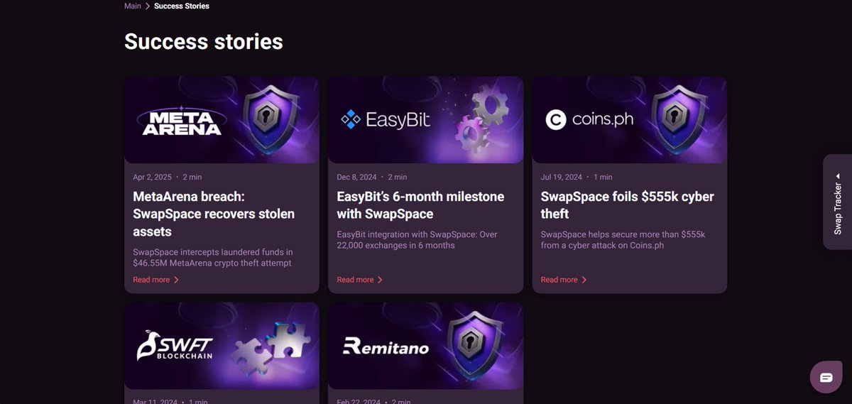 Yanzhoustatic98's tweet photo. Most people see SwapSpace as just an aggregator — but it’s also a protector🛡️

Their Success Stories section shows real cases where they helped recover stolen or hacked assets, like the $46.5M MetaArena breach or the $555k https://t.co/6EjODDwAxw theft.🕵️
@SwapSpaceCo #SwapSpace7 https://t.co/g79dHFDHRl