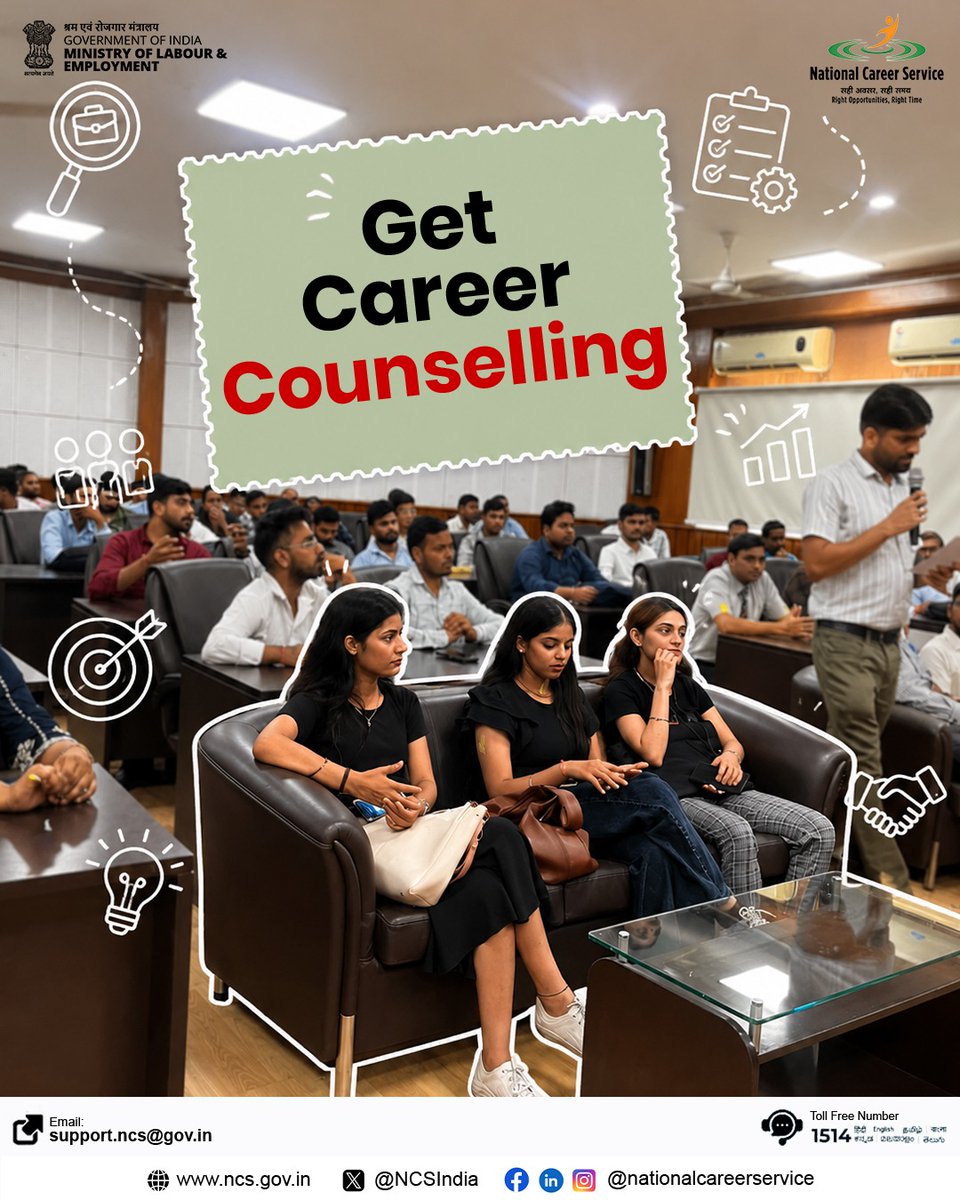 NCSIndia's tweet photo. Careers Begin with the Right Opportunity.
The NICS Job Fair provided a platform where employers and jobseekers came together to explore recruitment opportunities and strengthen workforce participation.
Visit the NCS Portal to stay updated on upcoming Job Fairs.
#NICSJobFair https://t.co/XK4rM3YYnI