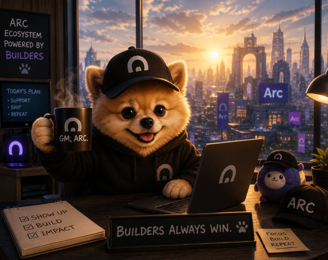 Buildog9's tweet photo. GM, Arc. ☀️

The builders are awake.

You know where to find the BUILDOG. 🐶🐾 https://t.co/YmcVa0Yfpq