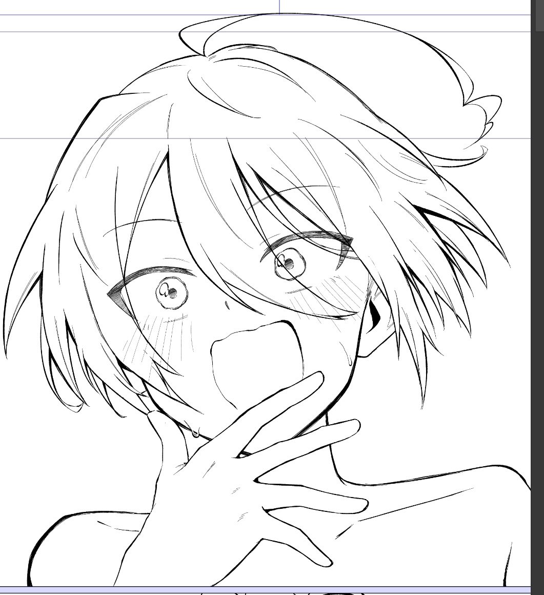 Raze_Re0's tweet photo. 読み切りの線画 https://t.co/yZWt2ZMyXt