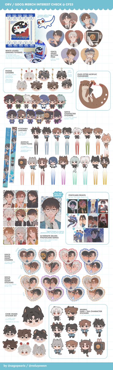 sagopearis's tweet photo. [RTs 💓]

holding an interest check form for my ORV &amp; GDCG/GSGW merch for CF23! 

please consider filling it out if you're interested in my merch so i can estimate how many i'll be bringing with me 🥺

📅 08.10 - 08.30 11:59PM (GMT+8)
 🔗 form link below!

(1/2) https://t.co/iOSJjOxA3S