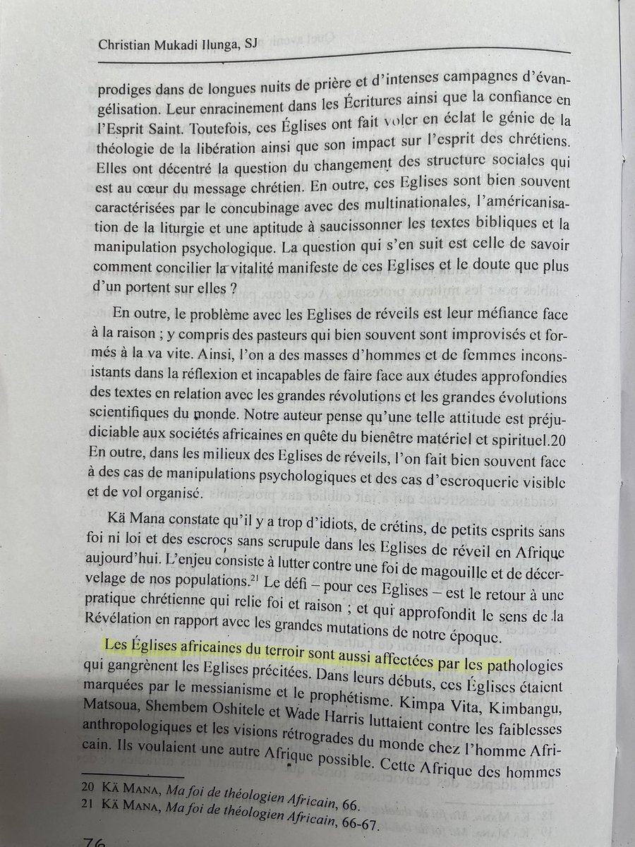 MukadySJ's tweet photo. Il y a trois ans, j’écrivais ce texte en la mémoire de Kä Mana. Il fut de ceux qui analysèrent avec lucidité et rigueur cette dérive vers une quête pathologique de Dieu en Afrique. https://t.co/1Tt0InRLyi