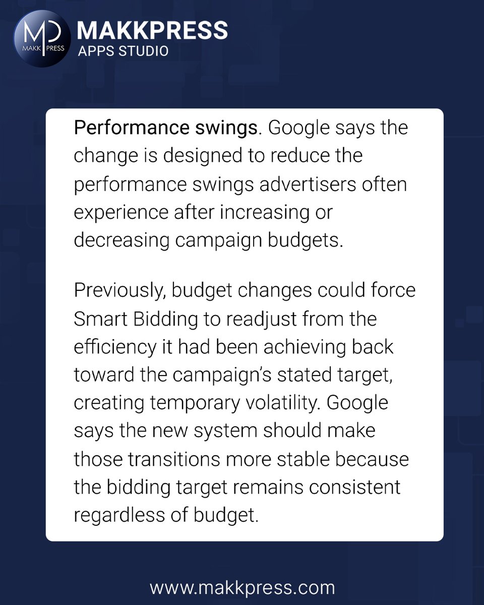 MakkpressTech's tweet photo. Running Google Ads? Don't Ignore This Smart Bidding Update.
Google just clarified what these bidding changes mean for your campaigns.
#GoogleAds #SmartBidding #PPC #PayPerClick #DigitalAdvertising #SearchMarketing https://t.co/dvDzisrEk0