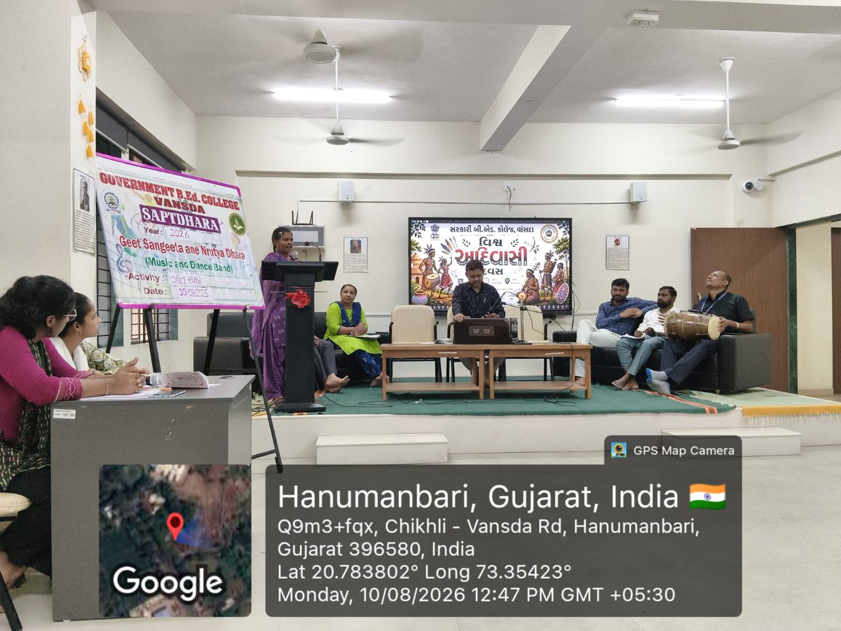 gbedvansda's tweet photo. 🌿 World Tribal Day Celebrated at Government B.Ed. College, Vansda 🌿

Government B.Ed. College, Vansda, functioning under the Office of the Commissioner of Higher Education, Gandhinagar, Government of Gujarat, celebrated World Tribal Day enthusiastically on 9 and 10 August 2026. https://t.co/ADbWDzim2j