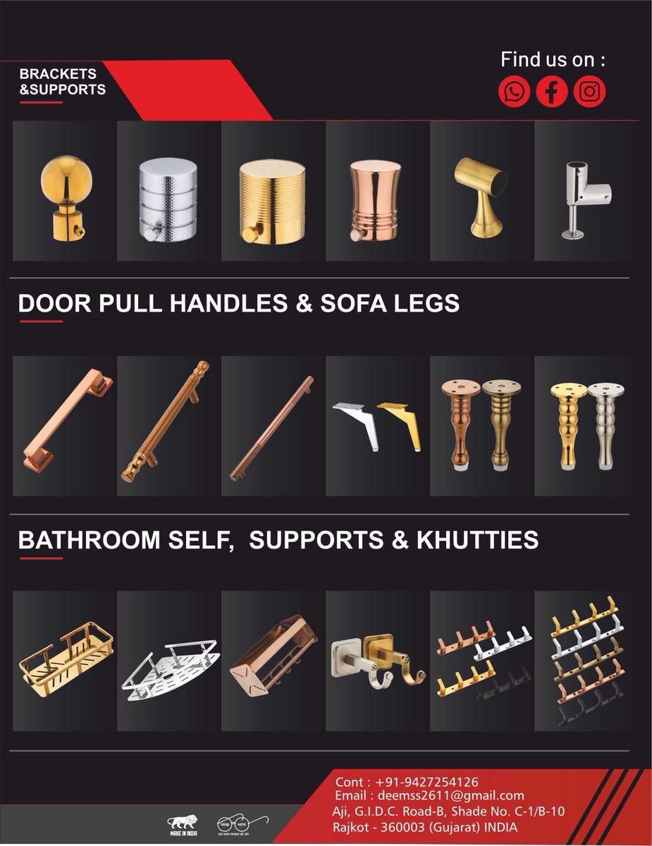 clue_hardware's tweet photo. Bring a refined touch to your furniture with DEEAM β S.S. Hardware Collection. Designed for those who appreciate premium craftsmanship, elegant aesthetics, and lasting performance.
π€β€οΈ
#DEEAM #SSHardwareCollection #HardwareCollection #FurnitureHardware #PremiumHardware https://t.co/Ea2KP0FAe7