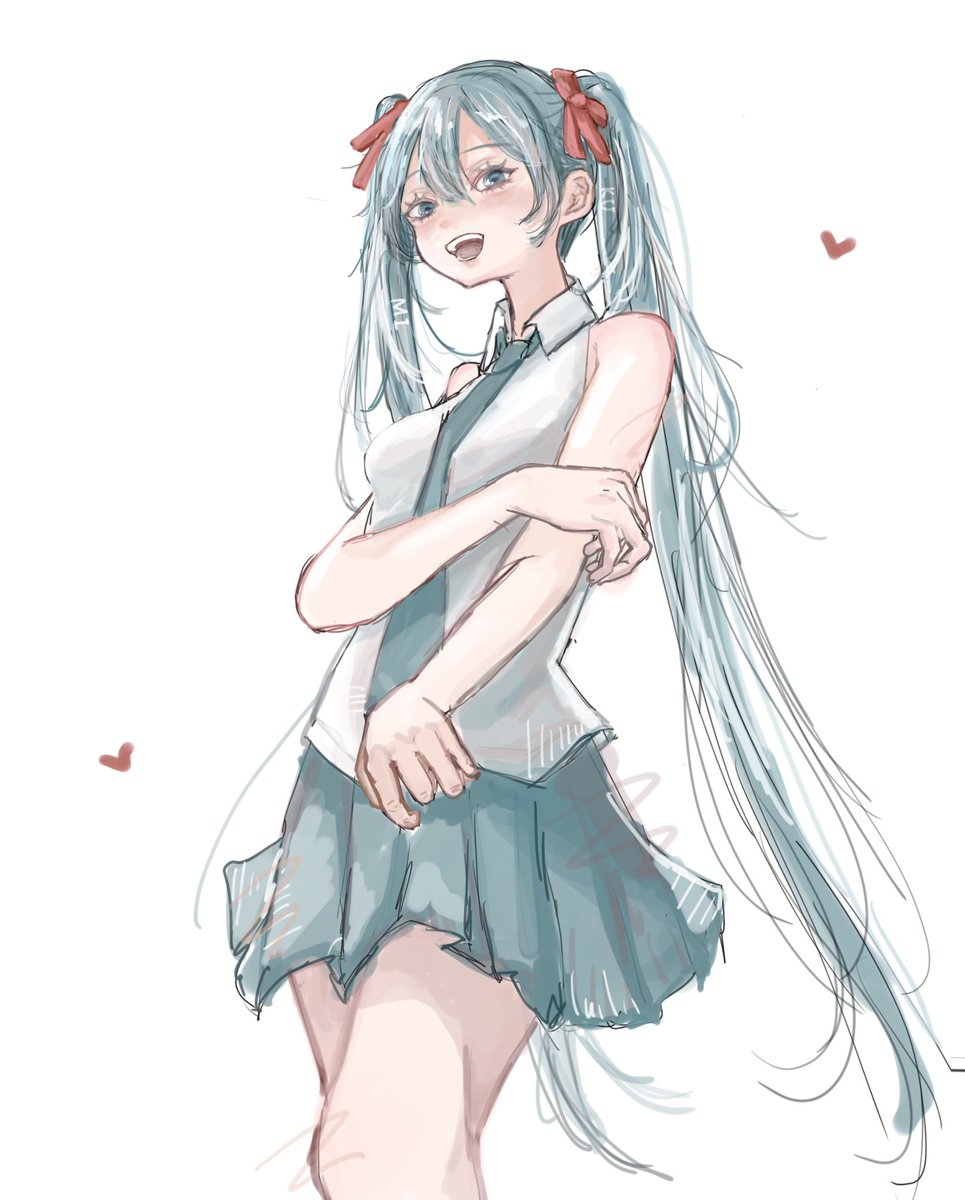 kaya_9858's tweet photo. 私の描くミクちゃんを見てください🫶🏻︎
 #イラスト https://t.co/CHXYzom49d