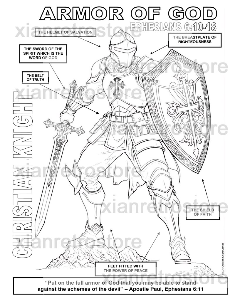 X77WorldMedia's tweet photo. Armor of God #6 - Coloring Page - Christian Knight - Ephesians 6 - Christian Superhero - Digital Download Printable - Biblical Quote
– Click Here to View https://t.co/AGDDy7BTeY
- #etsyshop #christiansuperheroes #comicart #armorofgod #coloringpage #download https://t.co/oqsBbSEziv