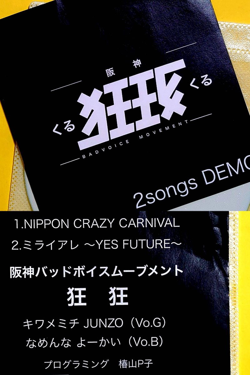 【自主製作盤 デモCD 40枚限定!】 EVISBEATS / DEMO CD 終演後、枚数限定で配布されたデモCDも無事入手！！何はともあれ初