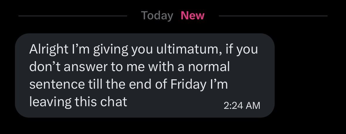 VenusTrinity_'s tweet photo. OOC: I try to get to DM's on my own time.. that being said..

Don't be like this mf, pisses me the fuck off.. https://t.co/aFmCpsPaVq