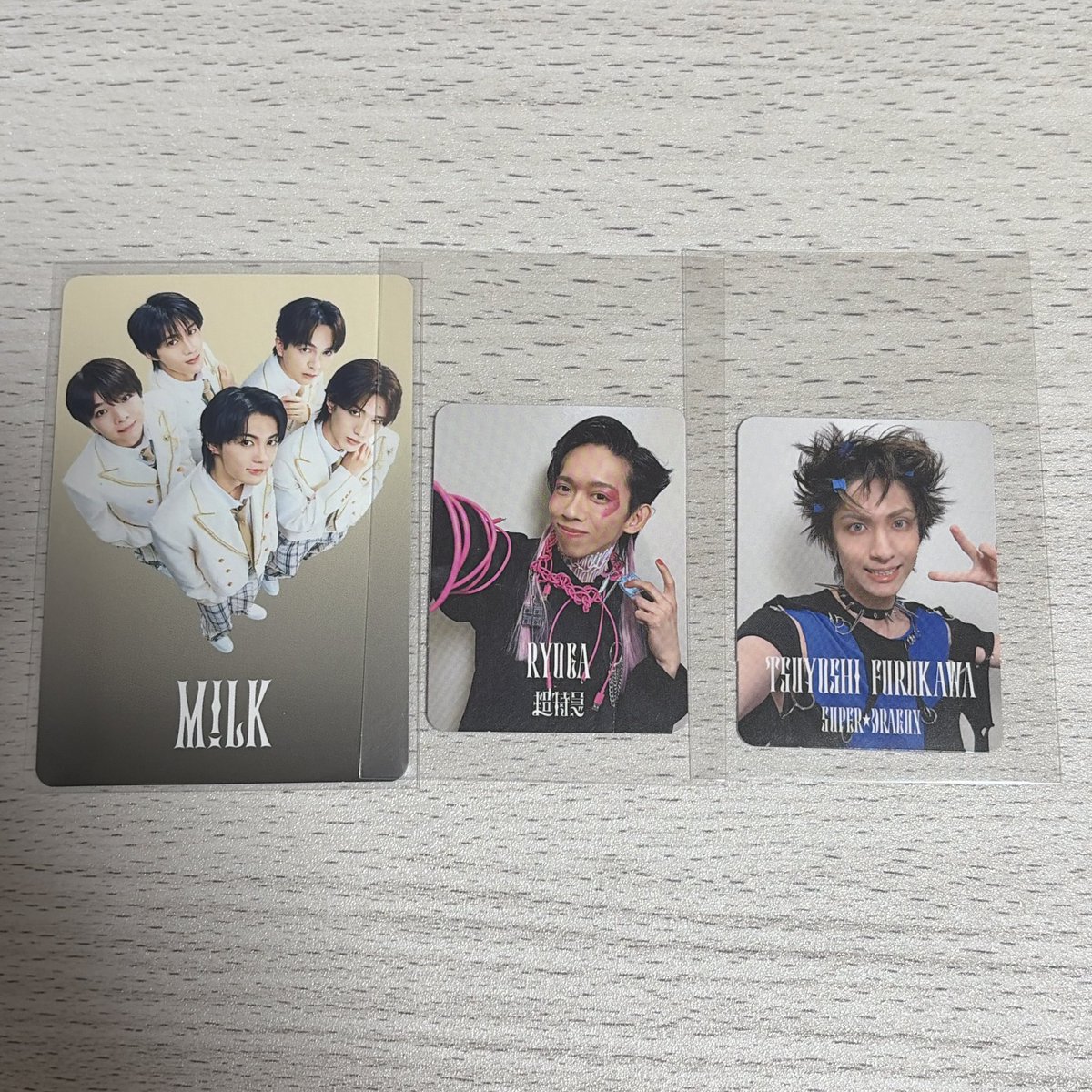 m79240's tweet photo. Yes!東京 封入トレカ 交換 エビダン

譲：M!LK、リョウガ、古川
求：げんじぶ、長野、森田

郵送希望です。
検索からでも気軽にお声掛けください。 https://t.co/TsLytgjSRD