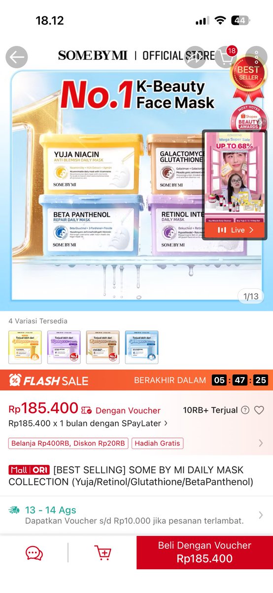 thecelyst's tweet photo. #wts Hi guys aku mau prelove sunbyme mask ini baru aku pakai cuma 5 sheet guys. 

Jual 45k, minat Dm. Bisa co by shoppe atau cod cuma di daerah semarang aja ya guys

#preloved #prelovedskincare #sunbyme #prelovedskincaresemarang https://t.co/v0tu5jvr1t