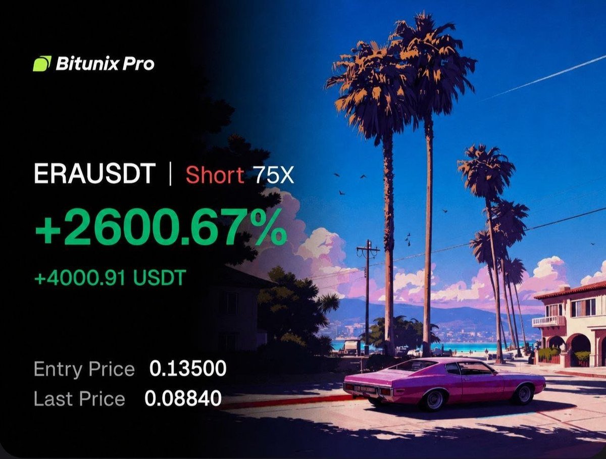 Cry_ptosurff's tweet photo. #ERA/USDT SHORT ( personal_signal )
✅ Position Closed
Successfully 📈 Gain Secured: +2600.67%
Free Signals: https://t.co/D5ppgBNmzC
#Gümüş #Platin #Nasdaq #Petrol #Dxy #Dax #Silver #altin #ons #bist100 #cment #xauusd #altın #gramaltın #btc #btcusdt https://t.co/WAK3mDS8mV