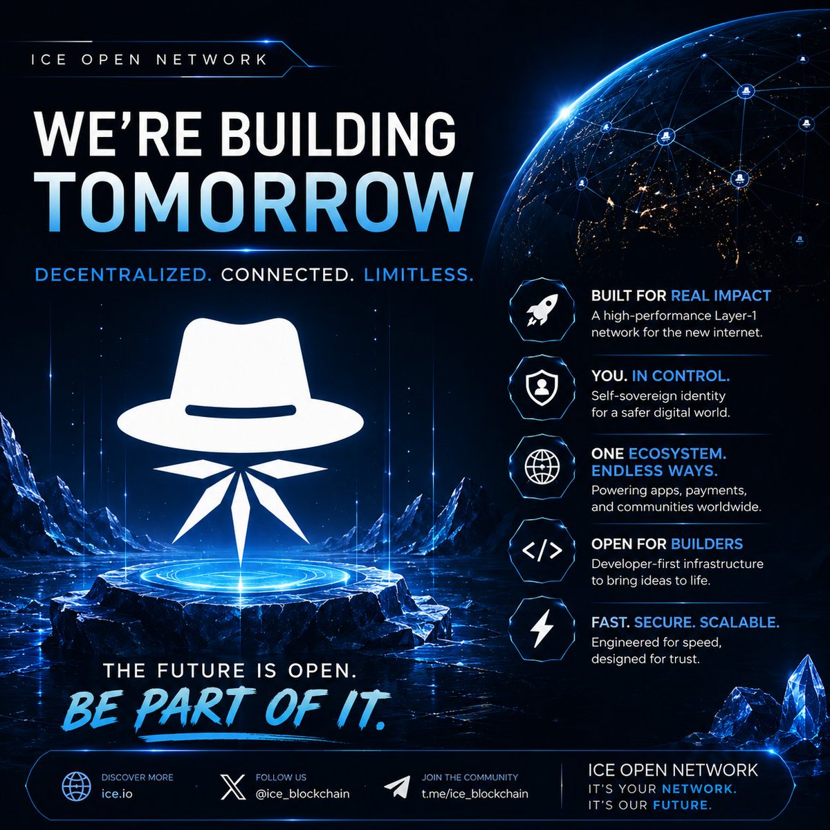 GiwaJamiuIon's tweet photo. The future isn’t something we wait for—it’s something we build. ⚡❄️

@ice_blockchain is creating an open, connected, and developer-first ecosystem designed for real-world impact.

The journey continues. The future is open. 🚀

#ION #IceOpenNetwork #Web3 #Blockchain https://t.co/MOP2GpUZwk