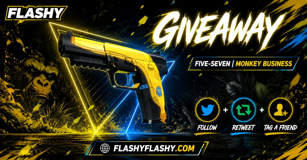 flashyflashycom's tweet photo. 3D GIVEAWAY !!! Five-SeveN Monkey Business !

To win:
✅ Visit for free codes: https://t.co/Fonu6Ev9f2
✅ Retweet
✅ Tag a friend 
✅ Follow us https://t.co/sx8FNPTZP9