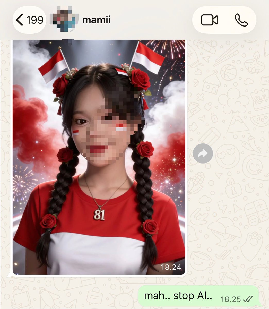 f0r_yoojeong's tweet photo. susah payah anaknya terhindar dari AI eh mamaknya sendiri lah yang kasi data anaknya ke AI😇😇😇 https://t.co/W4DJj7SpwJ