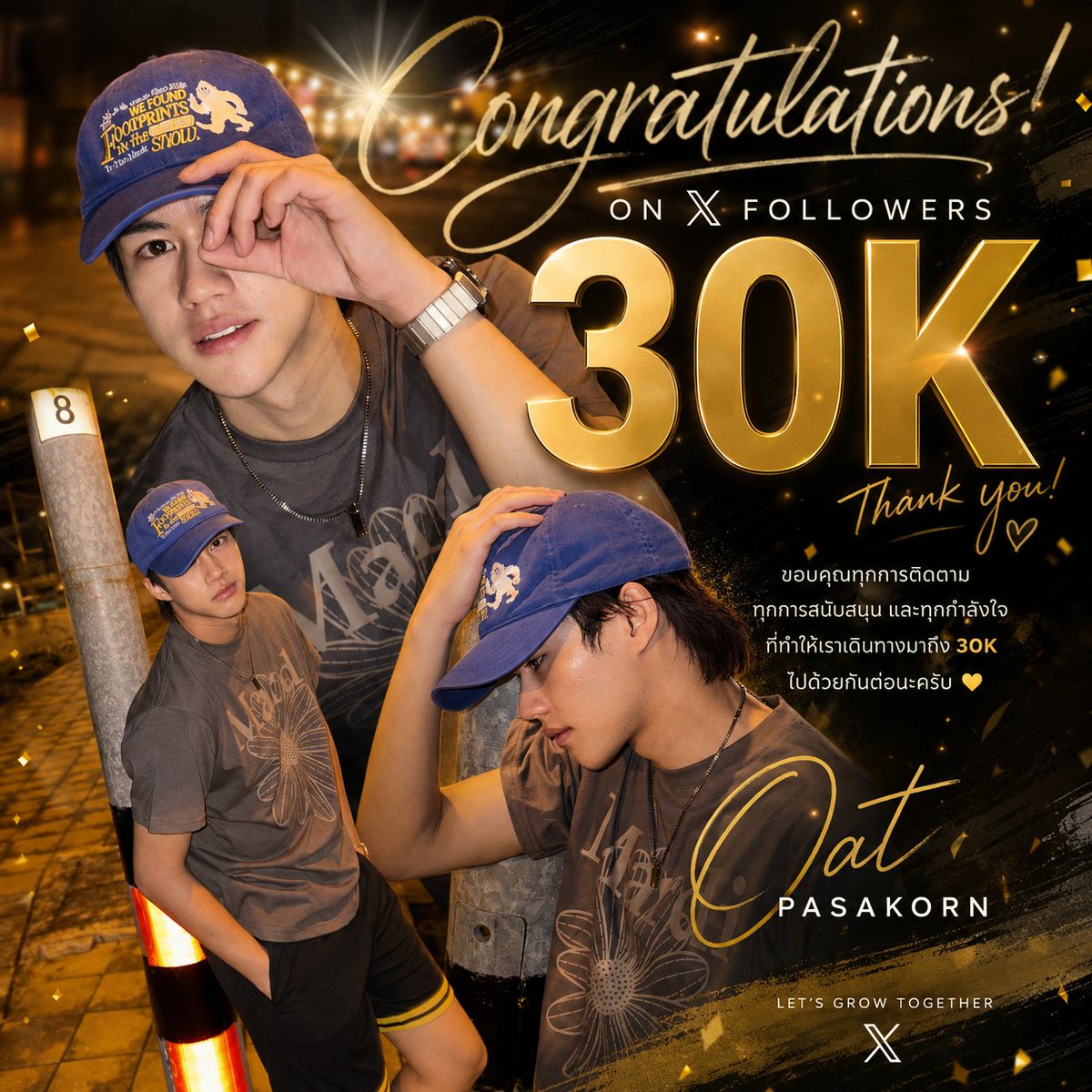 S0LMUN's tweet photo. ยินดีด้วยน้าาา 🎉🎉🎉 ไปกันต่อเลยยย

OAT 30K TOGETHER

#30KLoveForOat https://t.co/JQJfie5Xos