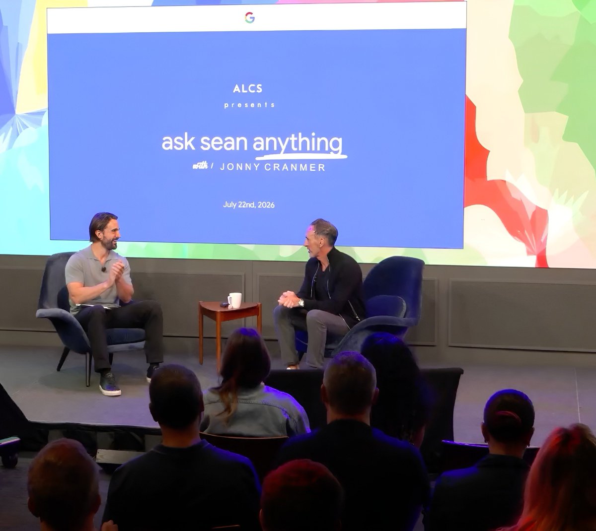 jonnycranmer's tweet photo. Talk at Google https://t.co/n09PKjO3kA