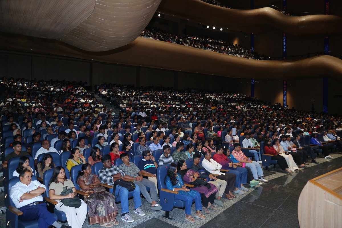 PESUniversity's tweet photo. PES University proudly welcomes the incoming batch for the Inauguration & Orientation Programe 2026–27.

An inspiring start awaits our first-year students as they embark on a journey of learning, growth, innovation, and endless possibilities. Here's to new beginnings, meaningful connections, and a future filled with success.

Here's to new beginnings at PES University! 🎓

#PESUniversity #NavigateTheRealWorld #SpiritOfPES #GoJags