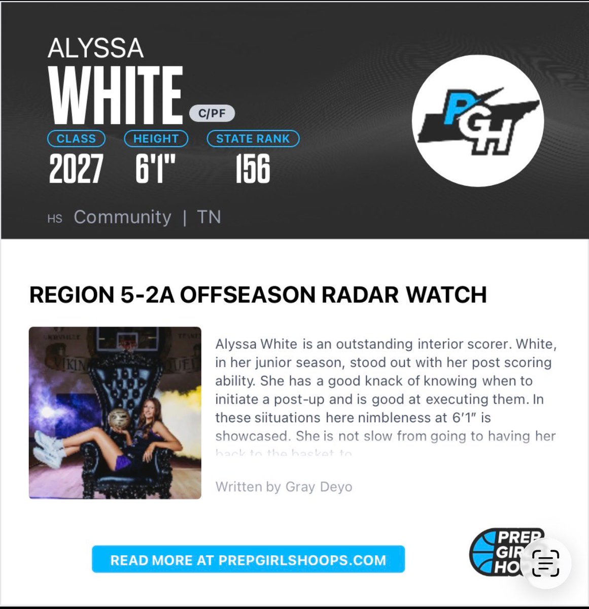 a_white0011's tweet photo. Thank you @PGHTennessee for the evaluation. 

@theofficial_hub @KevinMoses38 @BCATHOOPS @TSSAA https://t.co/1lBxfgUFT9