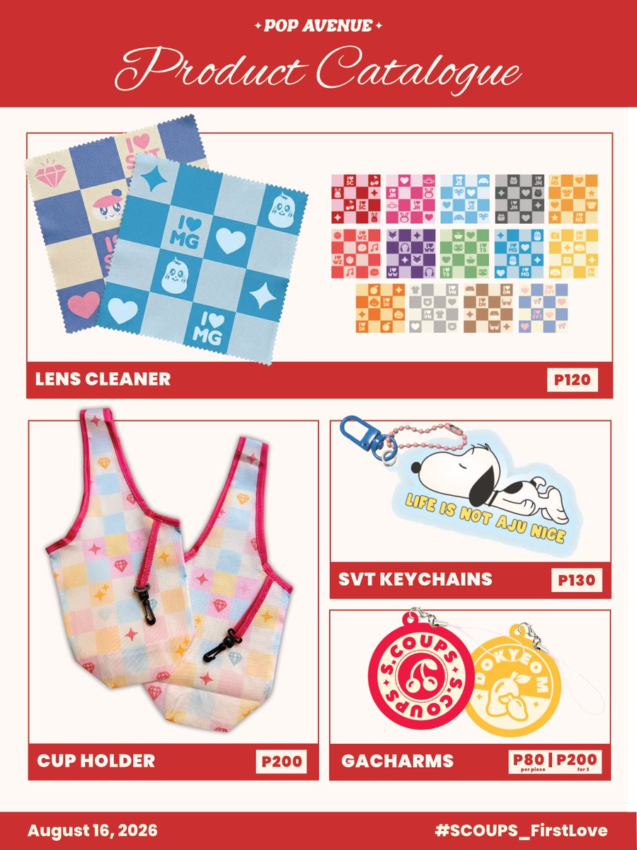 _popavenue's tweet photo. Here's our product catalogue for #SCOUPS_FirstLove! 🍒 See you this coming weekend! 🤩 https://t.co/Q1HjzPWYpS