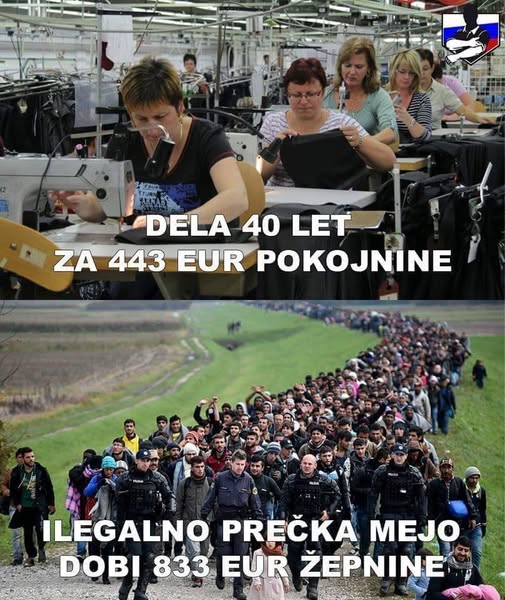 PKincep's tweet photo. @scinkavc Ops Poturice! SlobodaNI! Lopovi! Izdajalski uvozniki ilegalcev na zulje slo delavcev in upokojencev! Levim NVO delili milijone, v Gazo posiljali milijone Slovencem pa nabili nove davke! https://t.co/nIfZuMMOMR