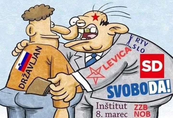 PKincep's tweet photo. @scinkavc Ops Poturice! SlobodaNI! Lopovi! Izdajalski uvozniki ilegalcev na zulje slo delavcev in upokojencev! Levim NVO delili milijone, v Gazo posiljali milijone Slovencem pa nabili nove davke! https://t.co/nIfZuMMOMR