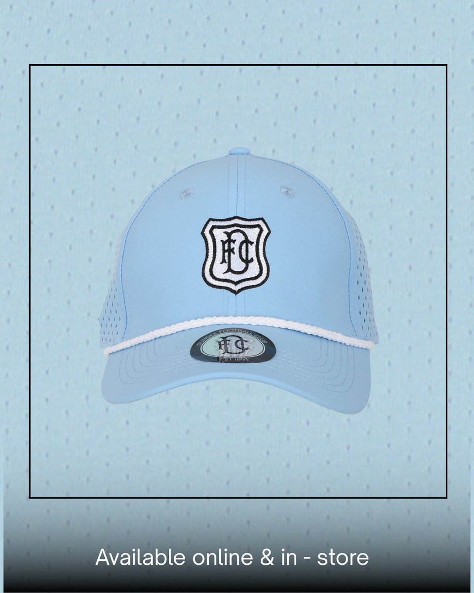 DFCDirect's tweet photo. Complete your 2026/27 away kit look. 

Fresh sky blue - the DFC Emblem Cap is the perfect finishing touch.

Available online &amp; in-store now.

👉 https://t.co/KdEC4GUaAe https://t.co/nwwK85kgso