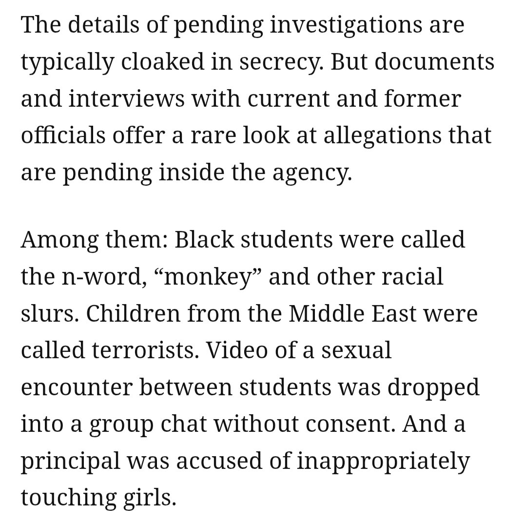 GBBranstetter's tweet photo. Trump's Dept. of Education has "indefinitely frozen" investigations into civil rights violations at schools - including reports of racist abuse of Black students and sexual abuse of female students - so the Office of Civil Rights can instead focus on banning transgender athletes https://t.co/I1qT0fzTcM