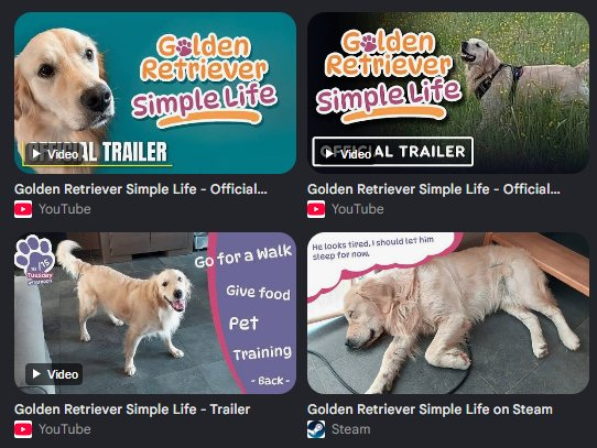 devilsiopf's tweet photo. This is HUGE

A Belgian game dev is releasing a game called Golden Retriever Simple Life starring his own real dog named Pichu

Pichu is set to be the main character of the game, it  is all about real dog life simulation with pichu the golden retriever.

It's currently set to be released on steam on the 11th of august , this is a crazy front run

The dog pichu is already going viral with many anticipating the release of the game 

Different tweets hitting almost 500k views in just 3hrs since the news dropped and trailers on youtube 

I rememeber when we ran a token about a dude that made a small game feeding simulator that actually fed his IRL cat treats 

This is even on a bigger scale dropping on steam, Pichu is about to go even more viral

https://t.co/9a8rh9beVH

$Pichu