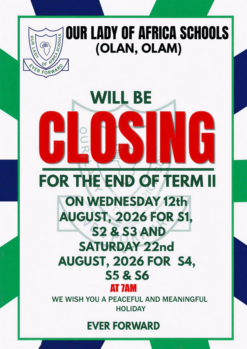 OLASchoolsUg's tweet photo. Alert Alert Alert 
#Schoolclosure #olan #olam #olab https://t.co/iKsUntuosG