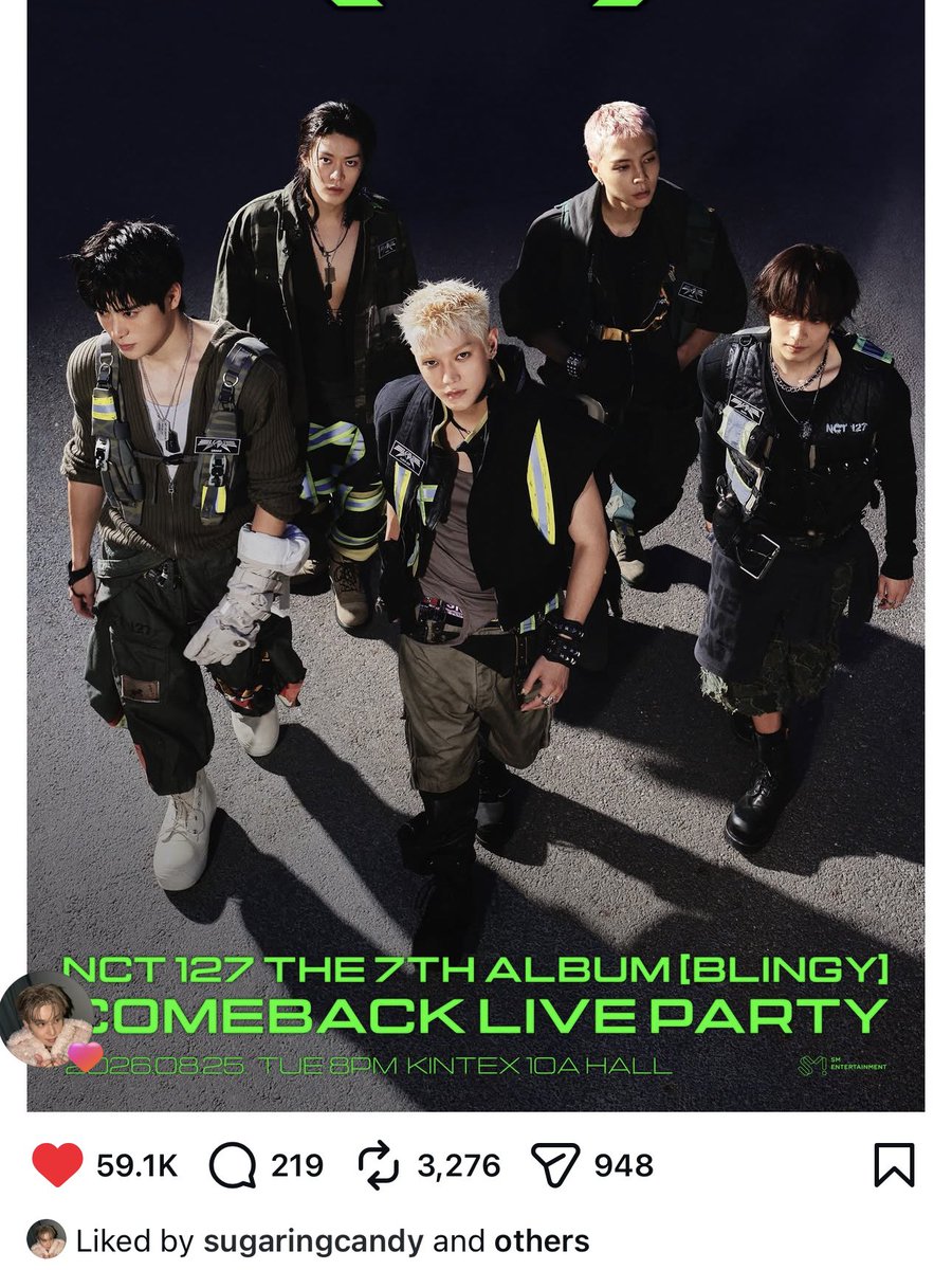 JAEWOOLOOKS's tweet photo. JUNGWOO SUGARINGCANDY BREATHED! HE LIKED THE NCT 127 COMEBACK LIVE PARTY POST 😭😭😭 https://t.co/5061THJzH9