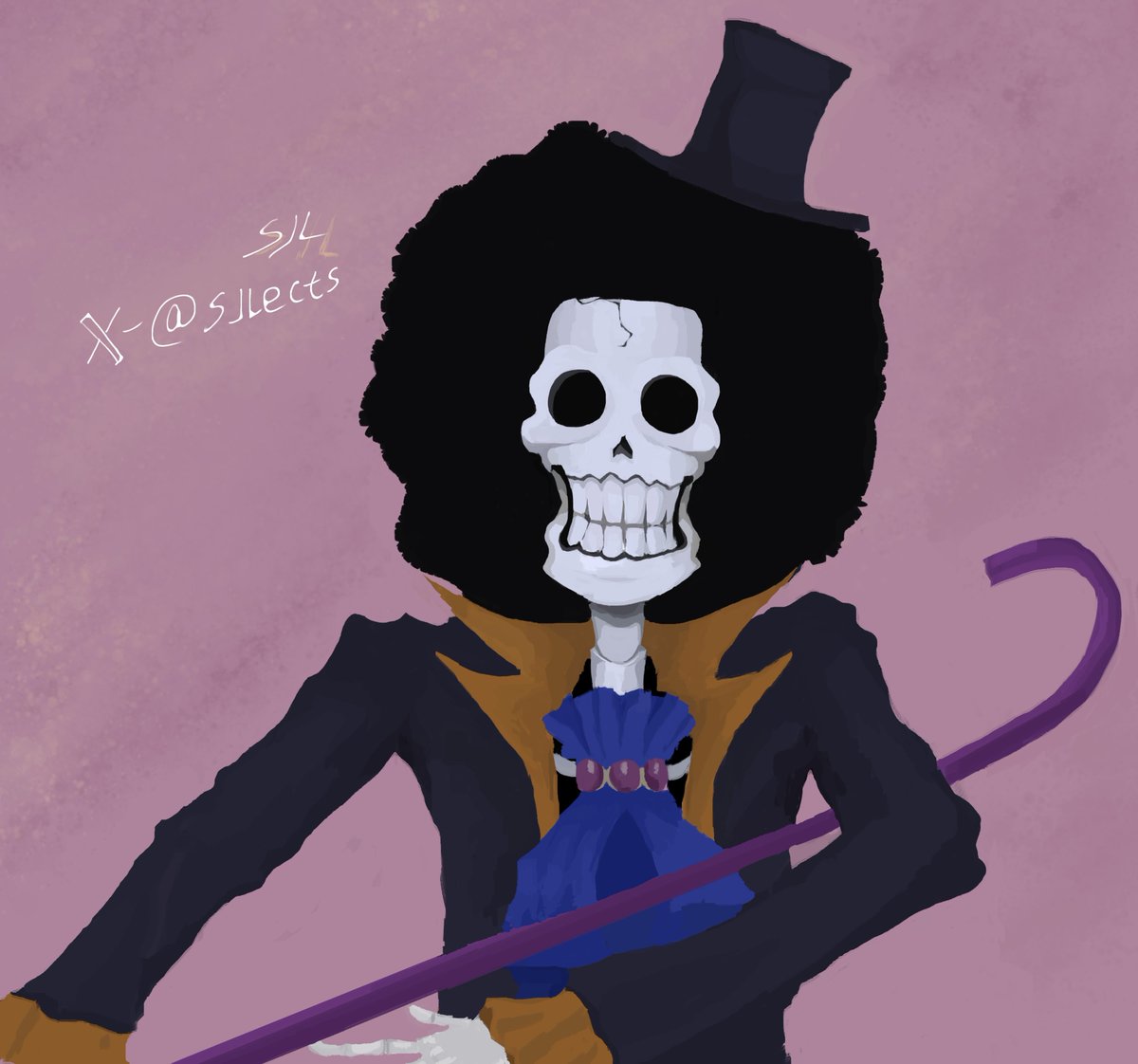 SJlects's tweet photo. Brook's back!  

who's your favorite One Piece character? #OnePiece #Brook #soulking #fanart #art #digitalart #luffy #anime #animefanarts https://t.co/j97c8SC1t6