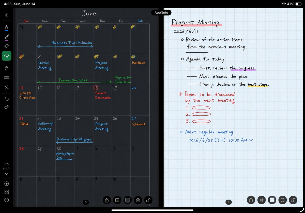 yaneyuka_global's tweet photo. ☆Noteleaf Now Available☆
"I wish my paper loose-leaf lived on my iPad."
A handwriting notes app for Apple Pencil — ruled, grid, and templates, plus image and PDF insert.
Take notes at the speed of thought.
First notebook free
https://t.co/aXUYWfhiBP
#handwriting #iPadnotes https://t.co/zBFMgnsVq0