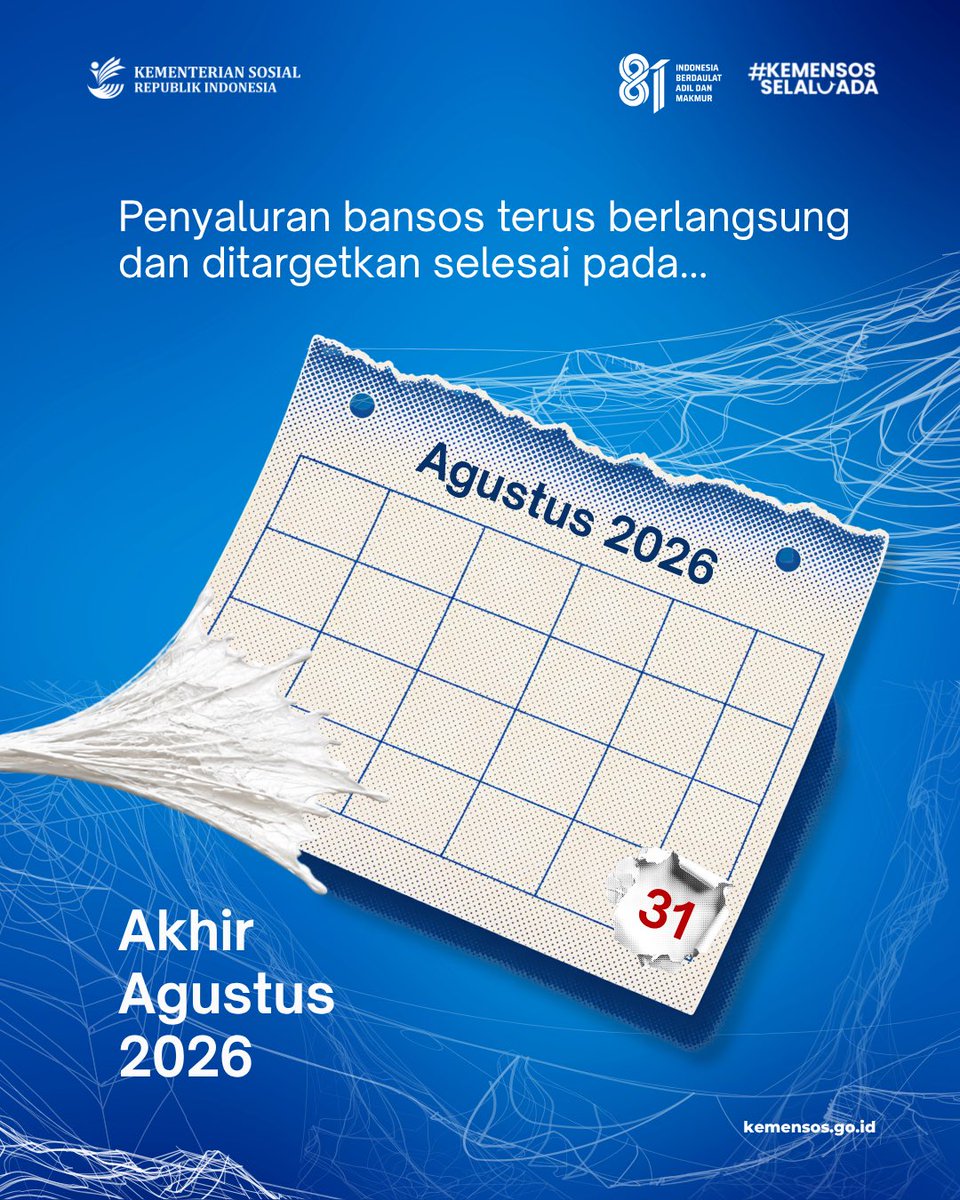 KemensosRI's tweet photo. Kabar baik untuk penerima bantuan sosial! 🙌🏻

Bantuan Sosial Triwulan ke-3 untuk PKH dan BPNT sudah disalurkan. https://t.co/xVcccpx4Eh