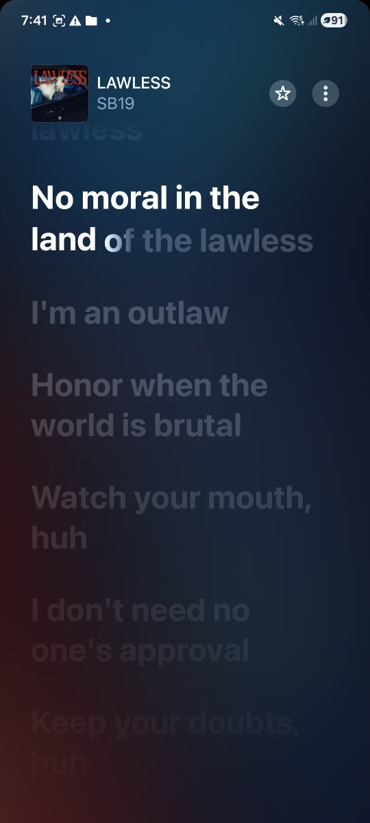 blessmochi's tweet photo. Is it just me or may mga errors talaga sa lyrics ng lawless on apple music? Huhu @SB19Official @imszmc @JoshCullen_s https://t.co/cjddFqP2kX