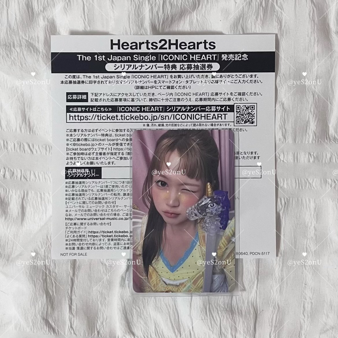 yeS2onU's tweet photo. ⋆⭒˚.⋆Hearts2Heartsソンムル企画♬*.+゜

ICONIC HEARTのシリアル1枚を抽選で1名様にソンムルします(ᴖ ̫ᴖ  )♪

♡参加方法
・このアカウントをフォロー
・このツイートにリプ・♡・RT

8/14(金)23:59締切
当選者様にはDMさせて頂きますo̴̶̷᷄  ̫ o̴̶̷᷄💭♡
たくさんのご参加お待ちしてます🎵💘 https://t.co/6ETtgkZfnP