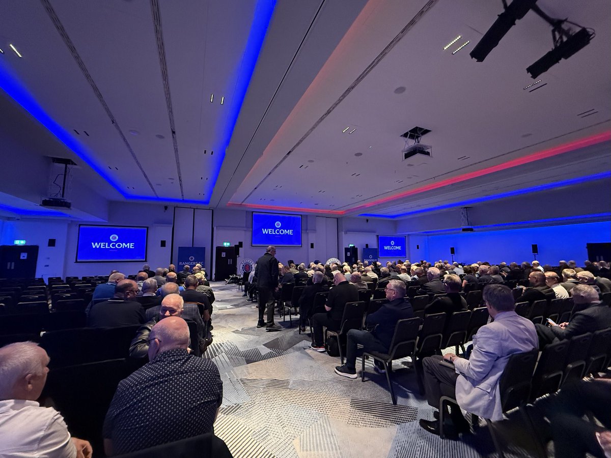 NS_1872's tweet photo. Huge statement of intent from Andrew Cavenagh here at the shareholder meeting when asked about the lack of big money signings. 

AC: “We are acutely aware of our unique position given the colossal financial resources at our disposal, but we don’t want to spend recklessly. Clubs have done it in the past and it has caused severe financial distress. You only have to look back to 1994, when Celtic lived beyond their means and ultimately liquidated. Yes their fans had the opportunity to save their club but they didn’t. It must have been horrific to watch their club go under in front of their very eyes. We don’t want to be in that position”. 

A raucous applause erupts from around the room.